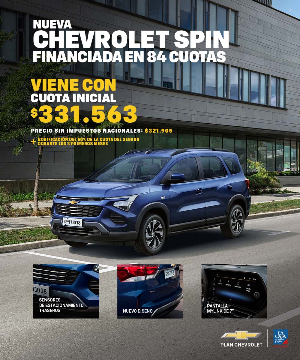 Chevrolet Spin 2026 - Espacio y confort para toda la familia.